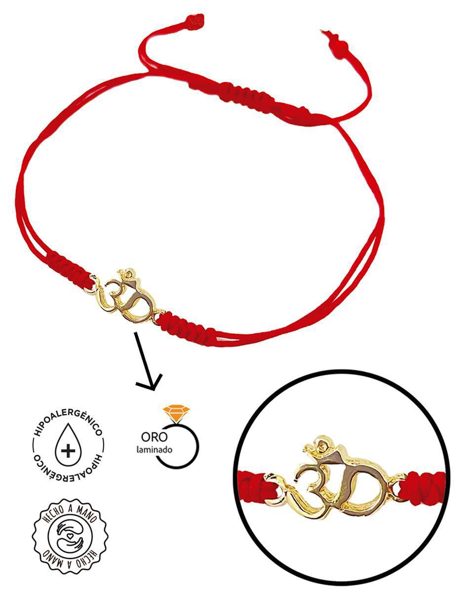 Pulsera de plata con acabado baño de oro 3