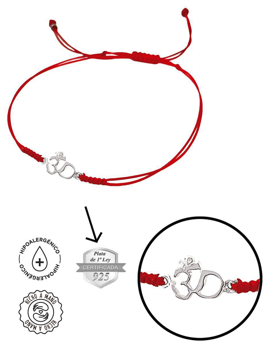 Pulsera vangania "de" plata sin kilataje sin familia o colección "con acabado"