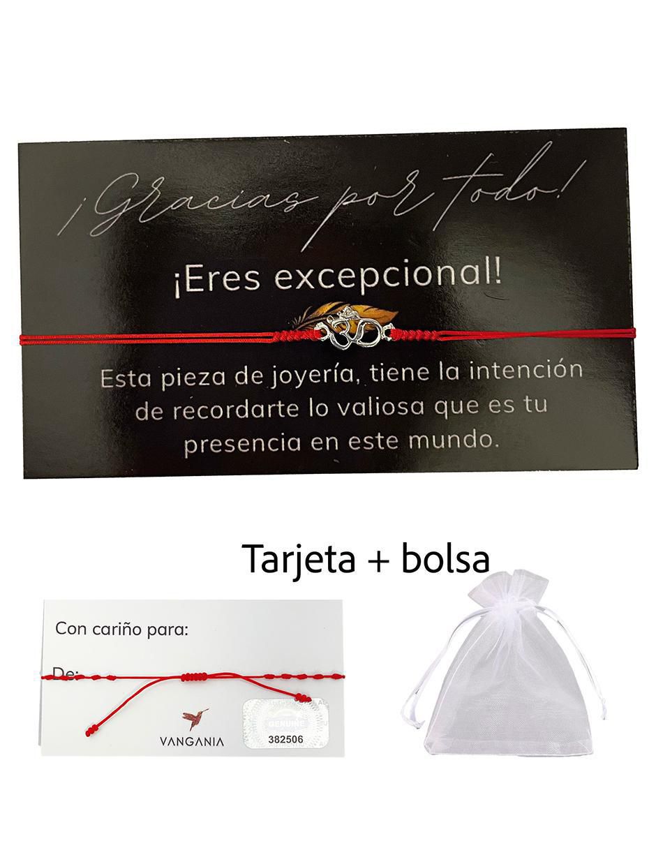 Pulsera vangania "de" plata sin kilataje sin familia o colección "con acabado"