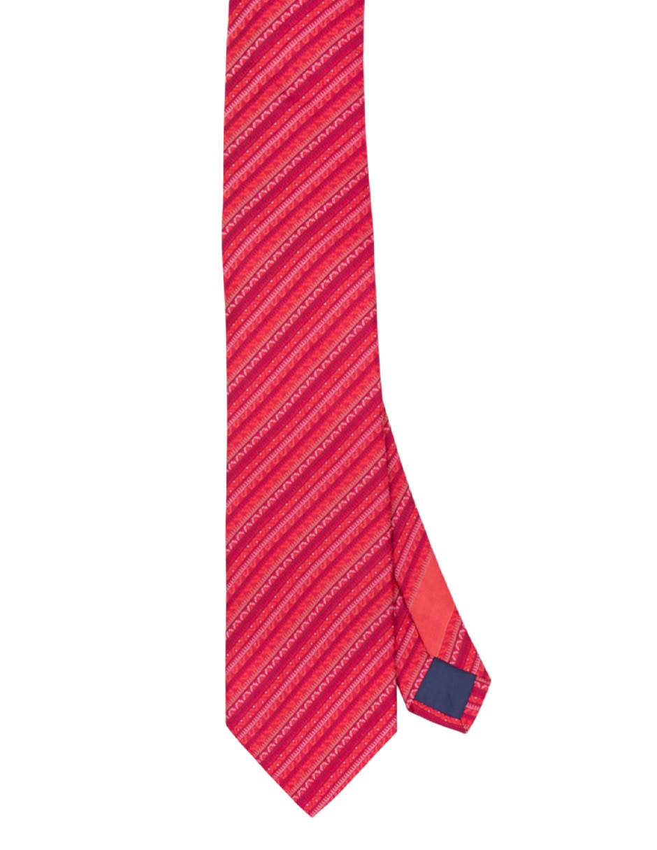 Corbata 6-8.5 cm de seda estampado gráfico para hombre