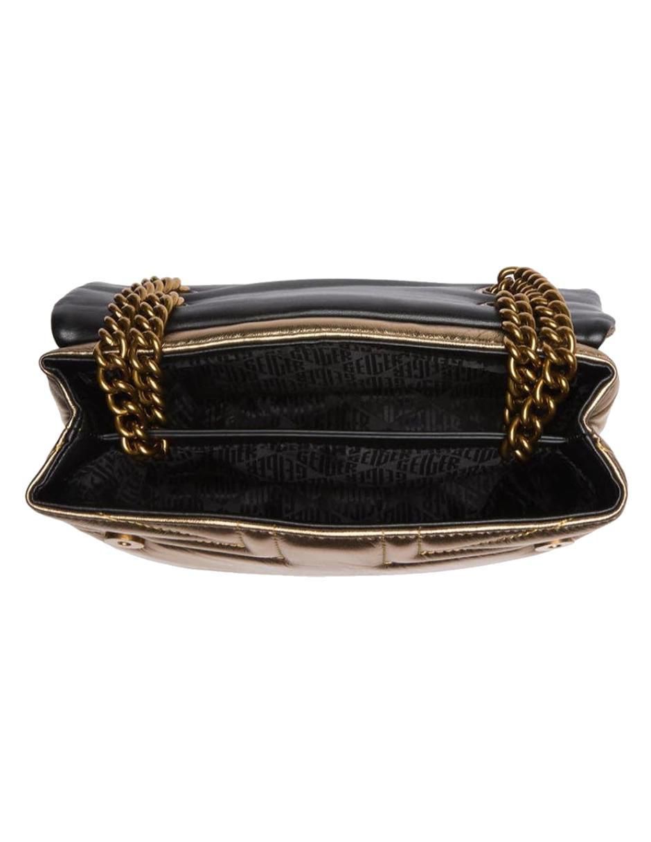 Bolsa crossbody Kensington Dorado London de piel para mujer 4