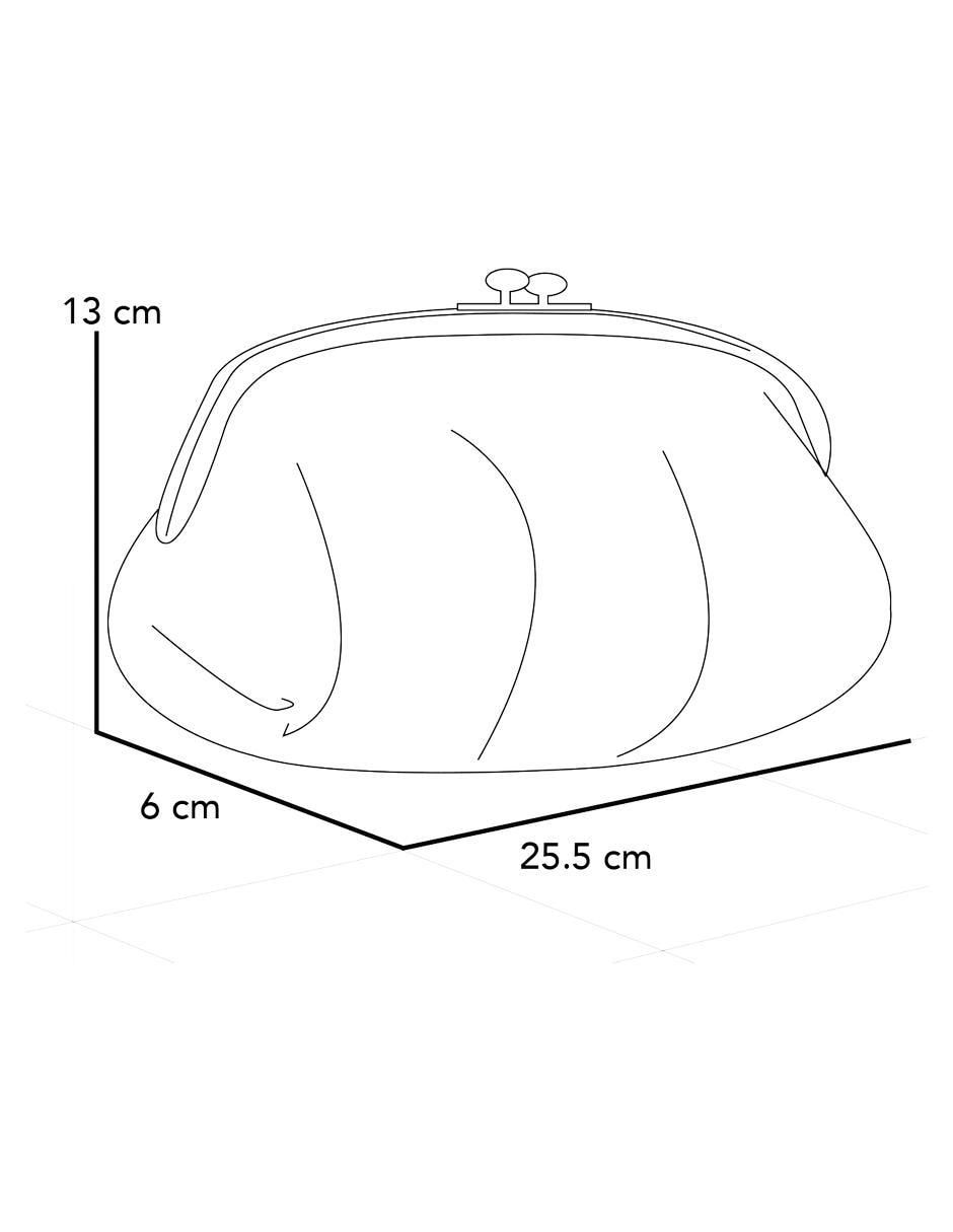 Bolsa clutch de piel para mujer 5
