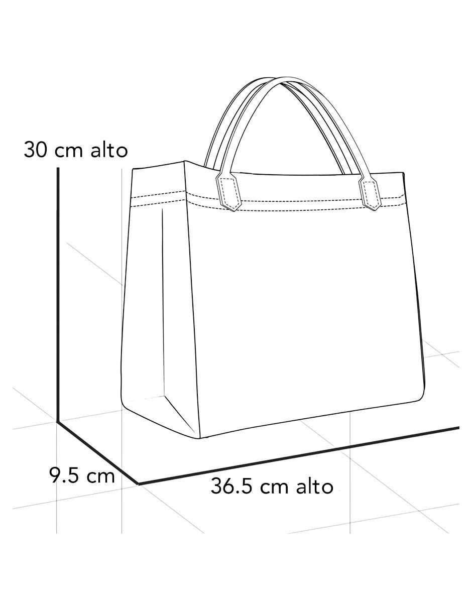 Bolsa shopper de piel para mujer 2
