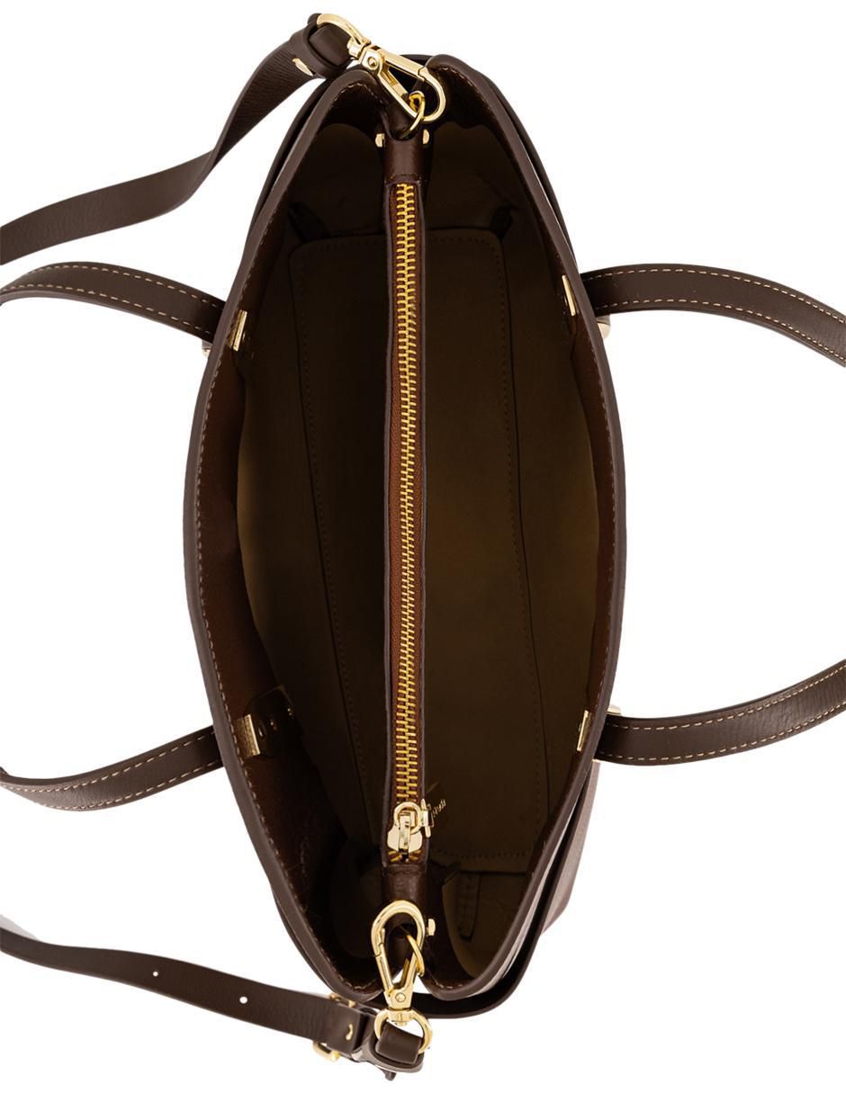 Bolsa shopper de piel para mujer 4