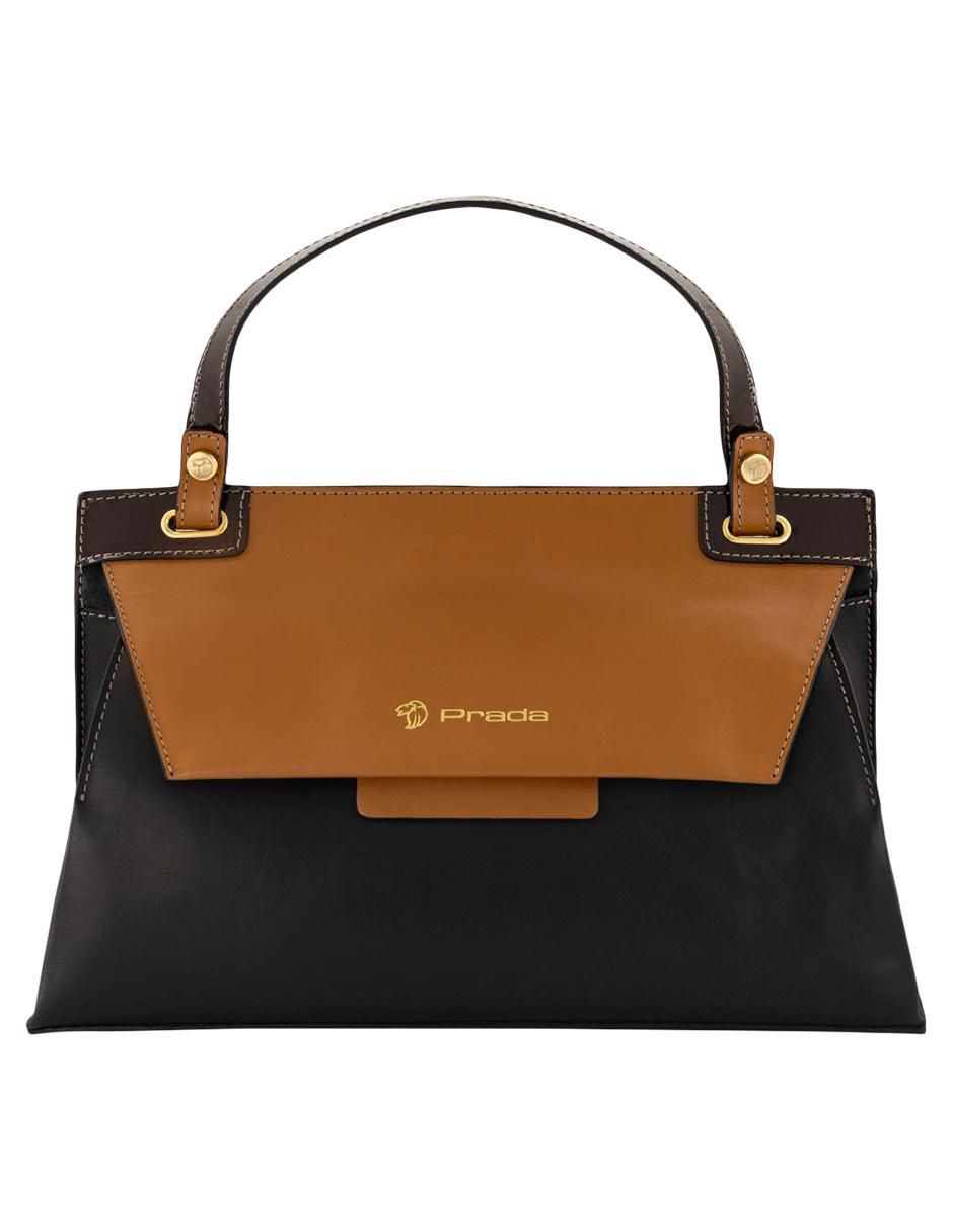 Bolsa satchel de piel para mujer