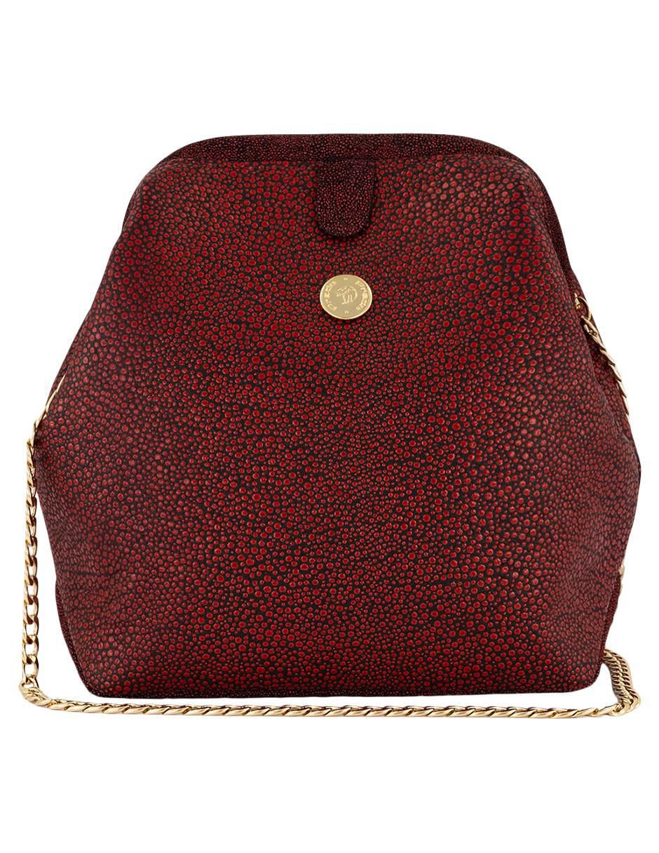 Bolsa bowler de piel para mujer