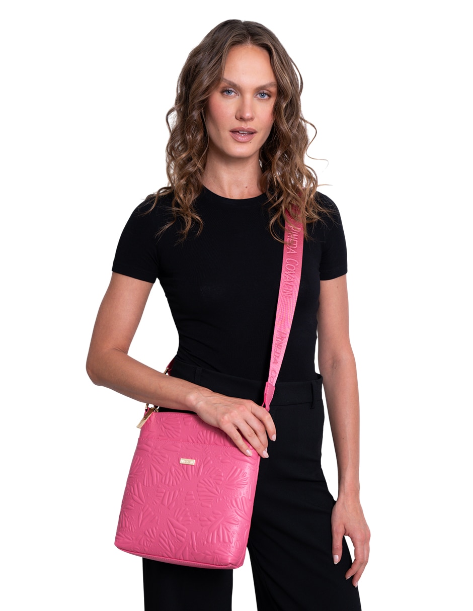 Bolsa messenger de piel para mujer 4