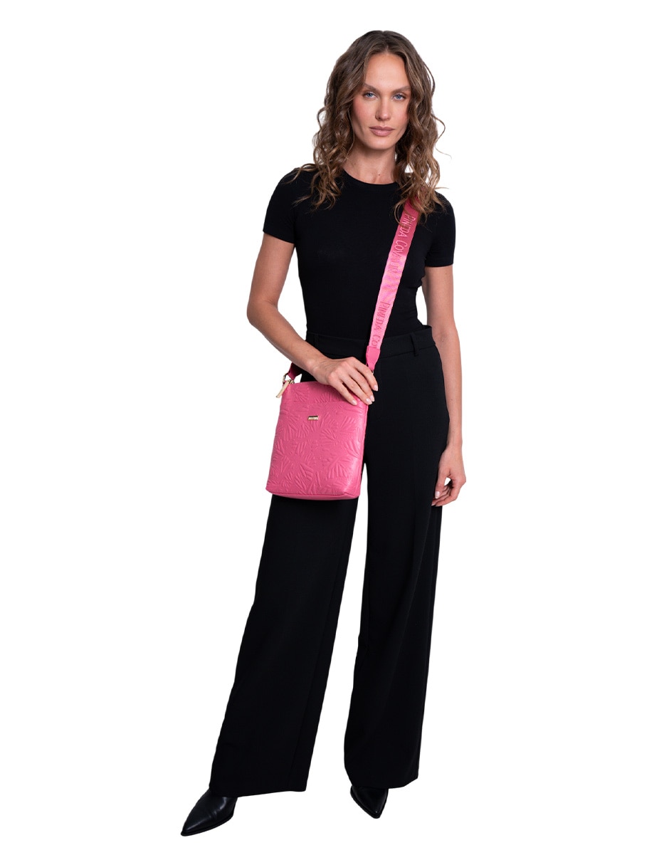 Bolsa messenger de piel para mujer 5
