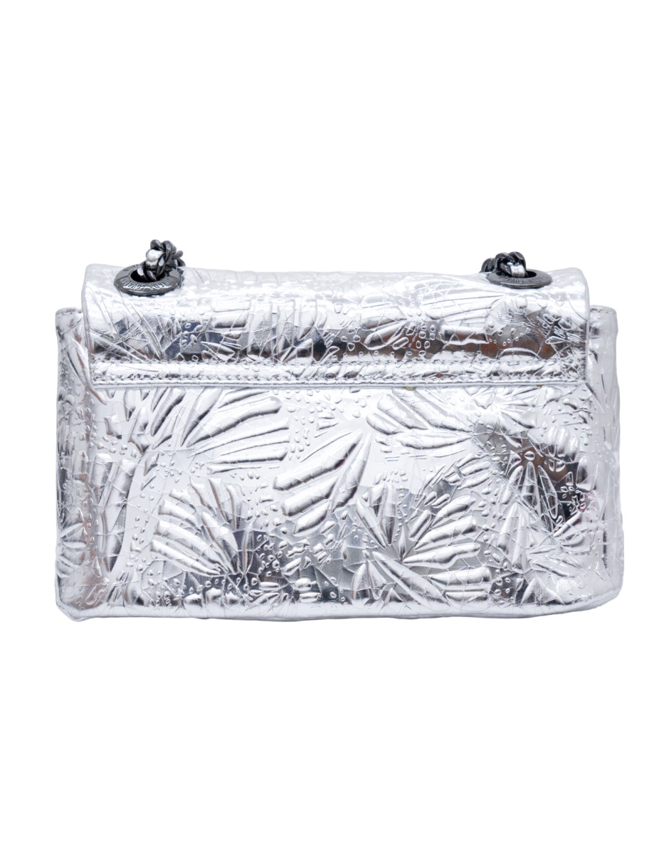Bolsa crossbody Grabado Mariposa de piel para mujer 3