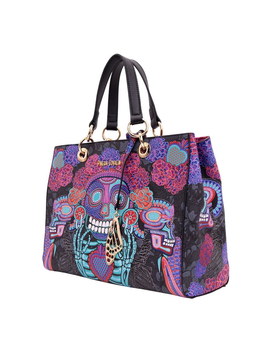 Bolsa satchel Día De Muertos Catrina para mujer 2