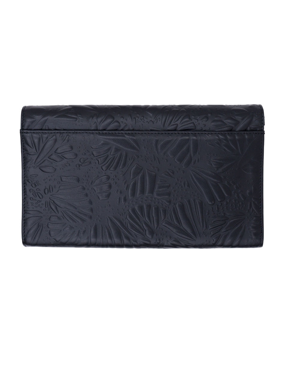 Bolsa clutch Grabado Mariposa de piel para mujer 2