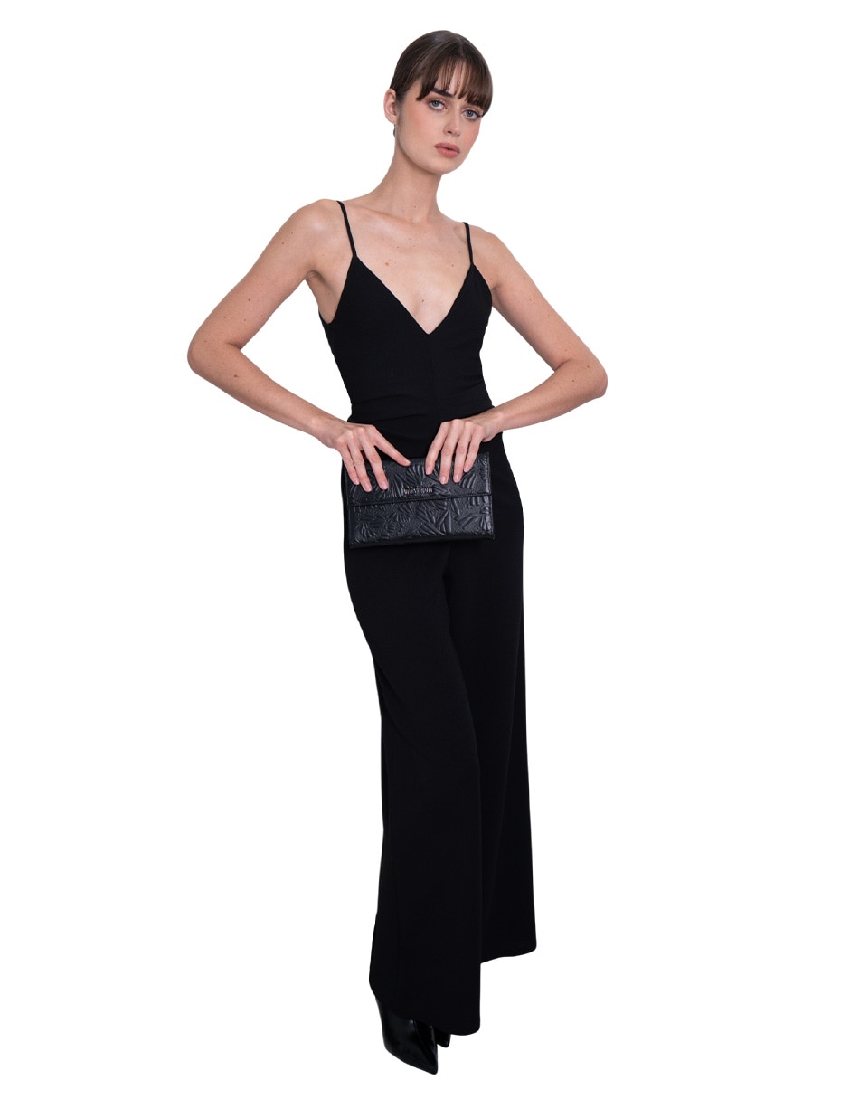 Bolsa clutch Grabado Mariposa de piel para mujer 5