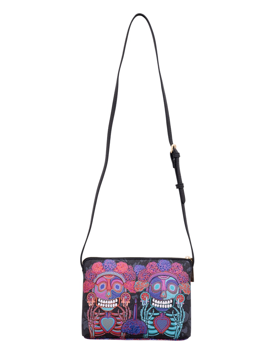 Bolsa crossbody Día de Muertos Catrina para mujer 2