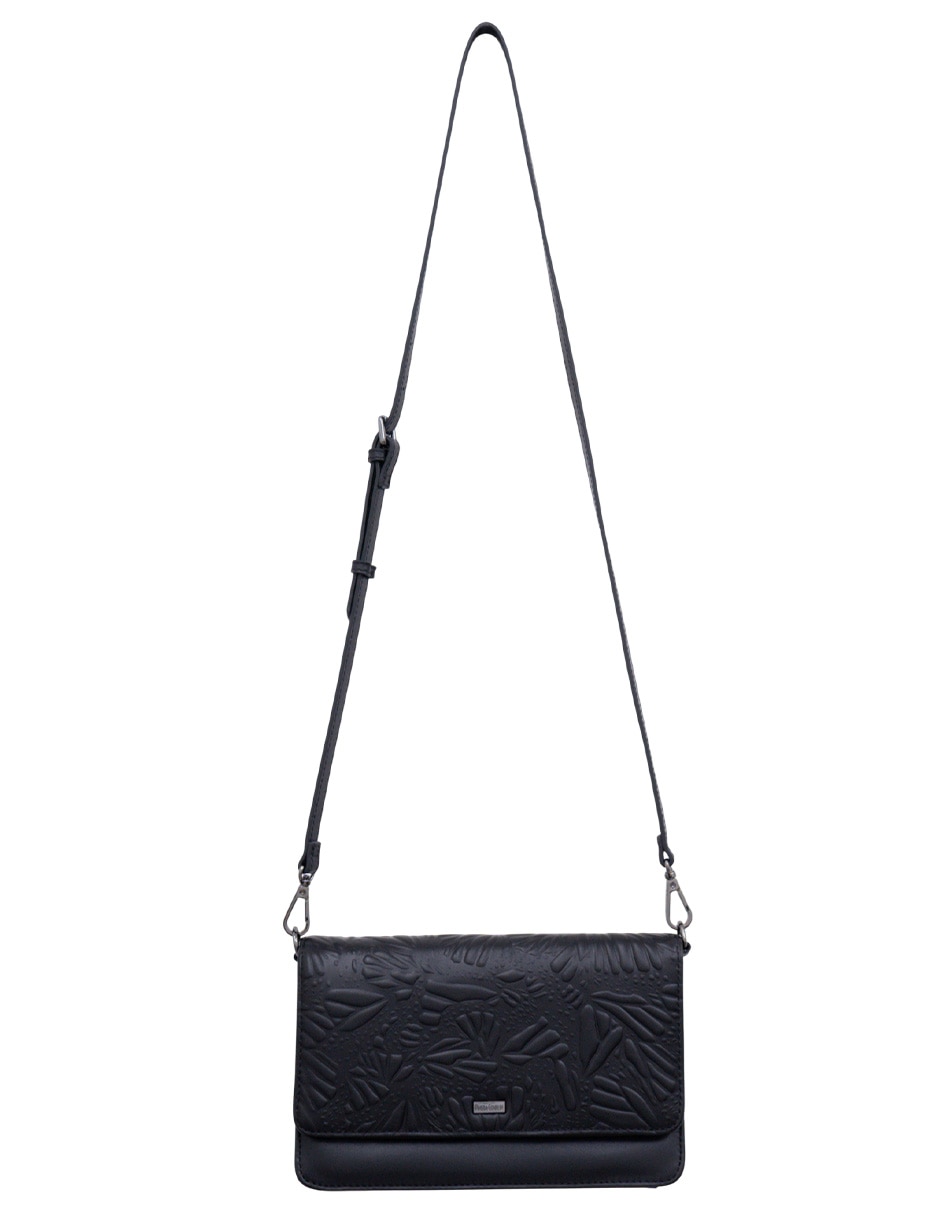 Bolsa crossbody grabado mariposa de piel para mujer Bolsa crossbody grabado mariposa de piel para mujer