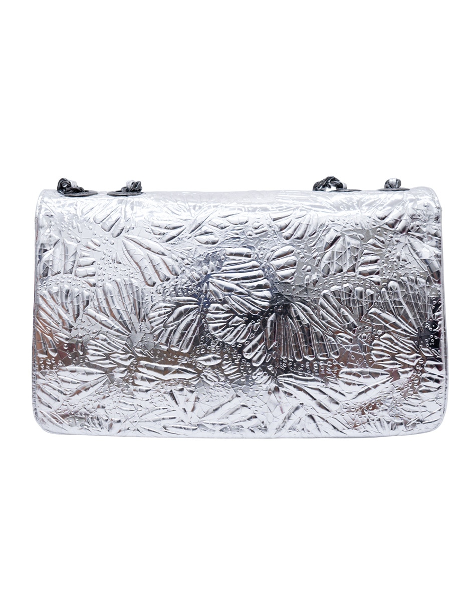 Bolsa crossbody grabado mariposa de piel para mujer 9