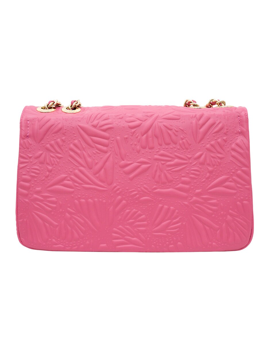 Bolsa crossbody grabado mariposa de piel para mujer 9