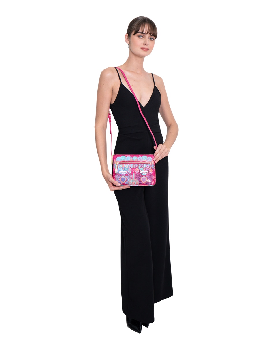 Bolsa crossbody día de muertos catrina para mujer 11