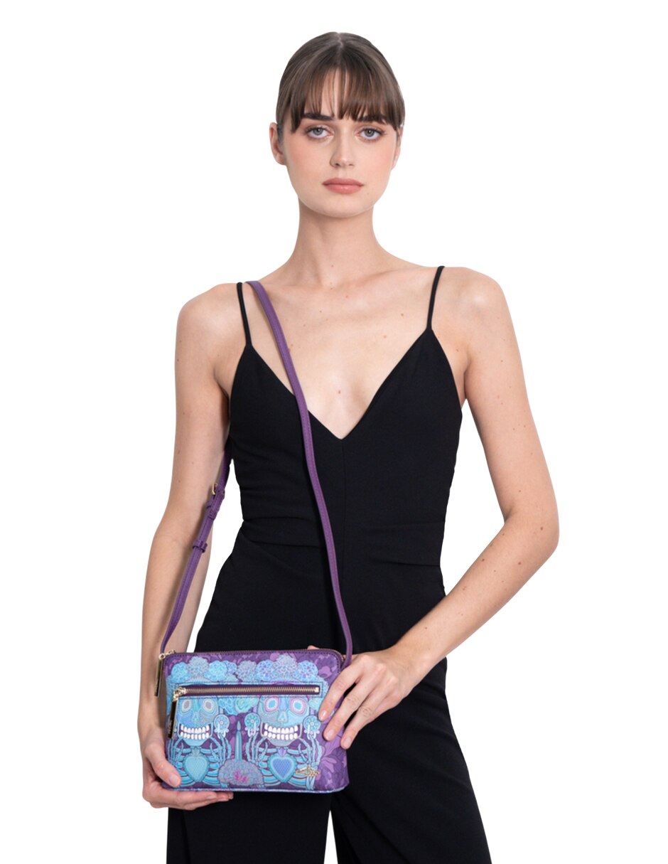 Bolsa crossbody día de muertos catrina para mujer 8