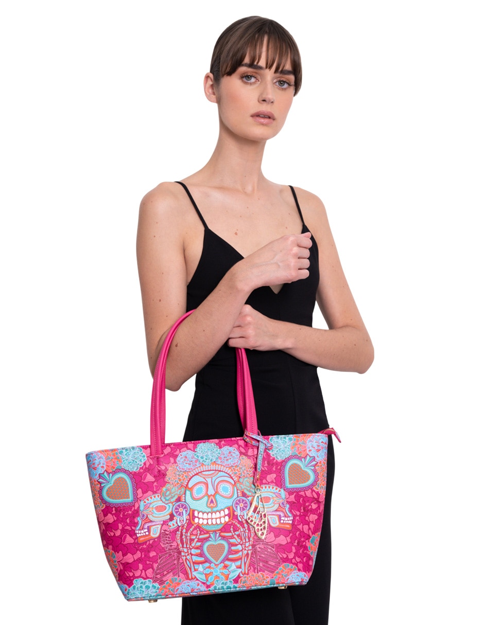 Bolsa tote Día de Muertos Catrina para mujer 11