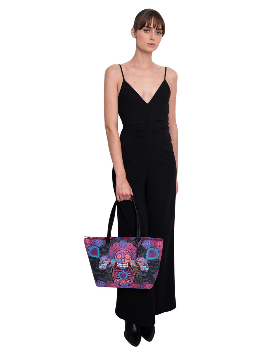 Bolsa tote día de muertos catrina para mujer 13