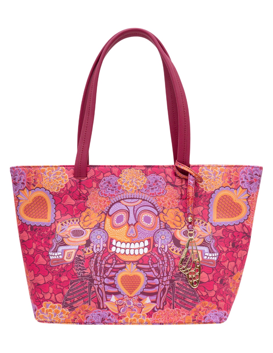 Bolsa tote día de muertos catrina para mujer