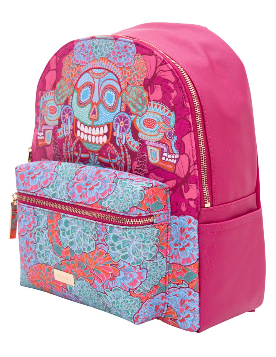 Mochila casual Día de Muertos Catrina para mujer 2