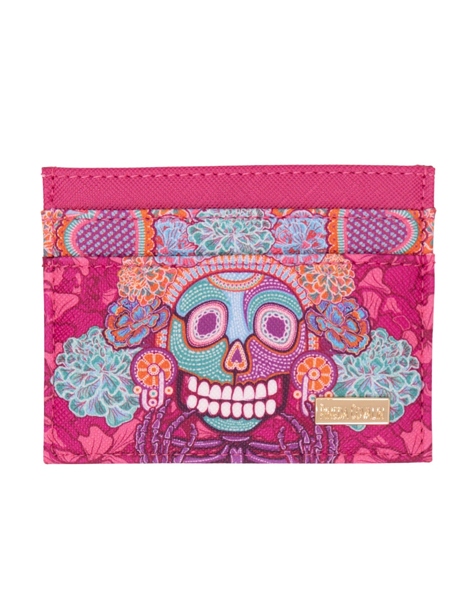 Tarjetero Día de Muertos Catrina para mujer