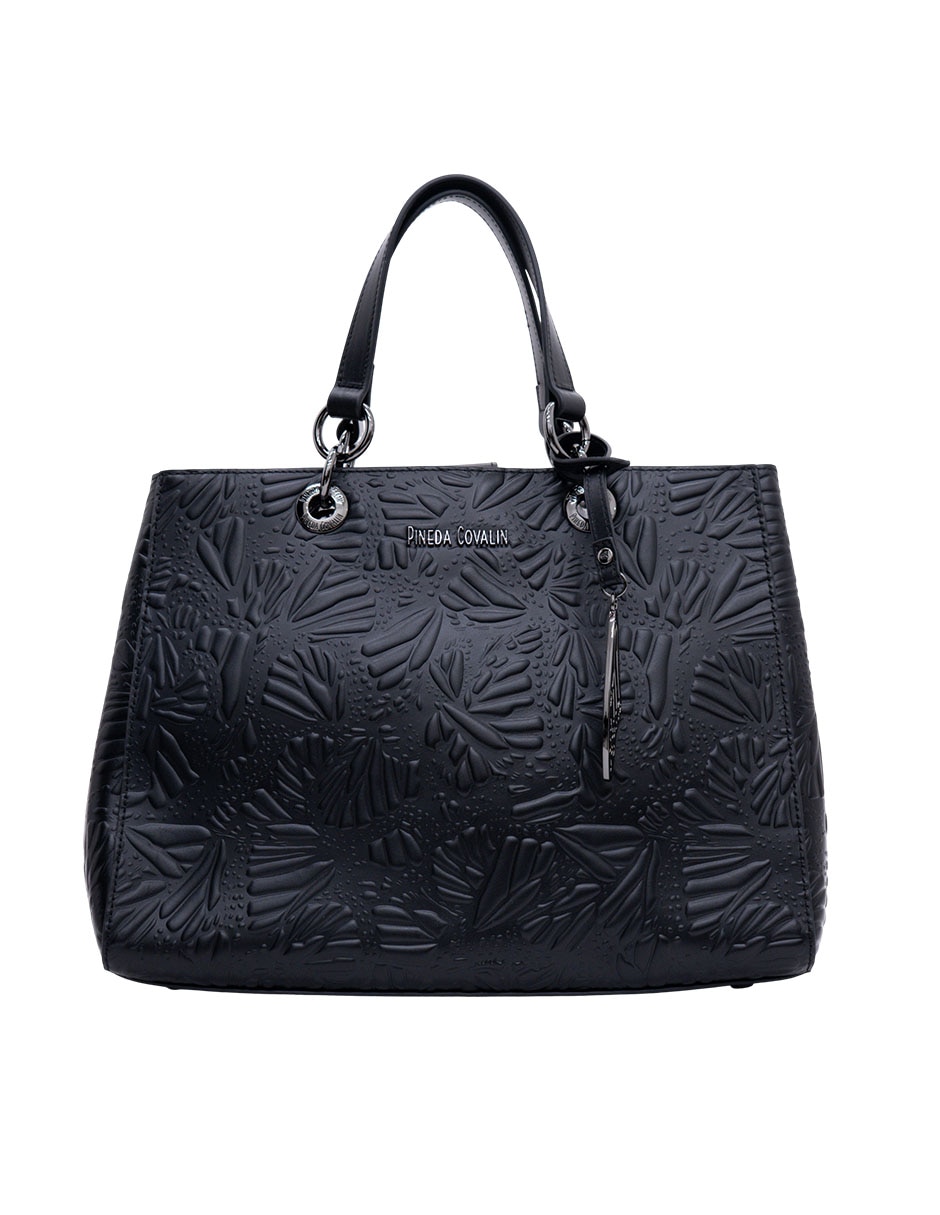 Bolsa satchel Grabado Mariposa de piel para mujer