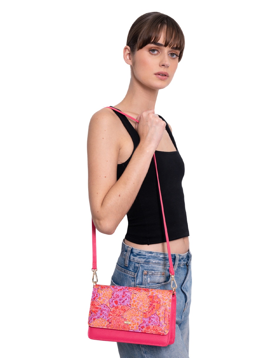 Bolsa crossbody Cempasúchil Ofrenda para mujer 4