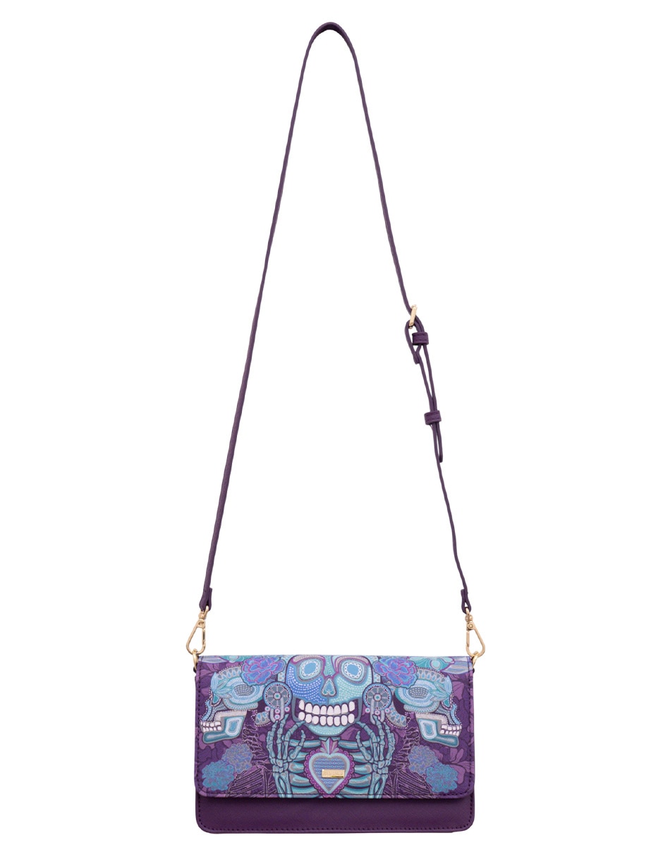 Bolsa crossbody Día de Muertos Catrina para mujer