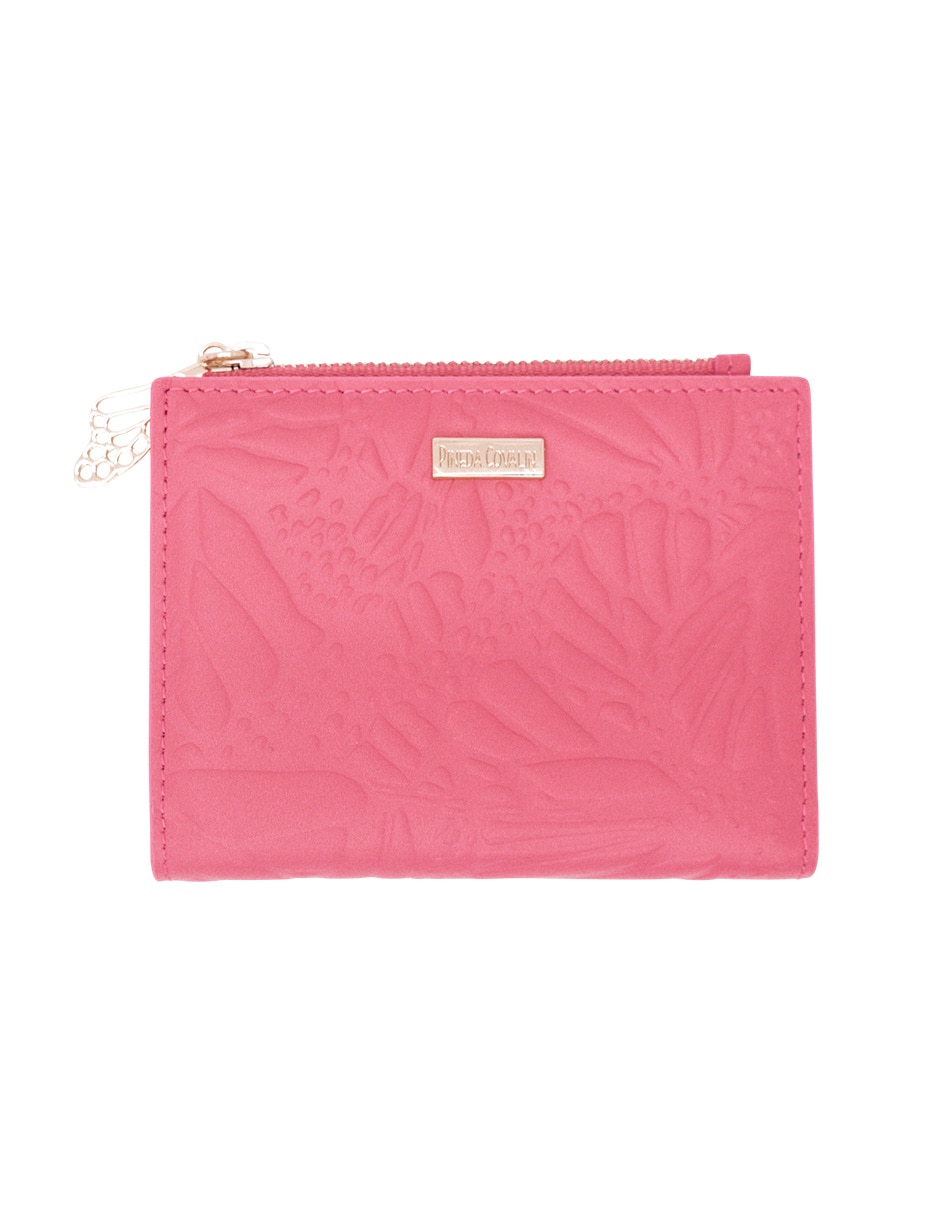 Cartera grabado mariposa para mujer
