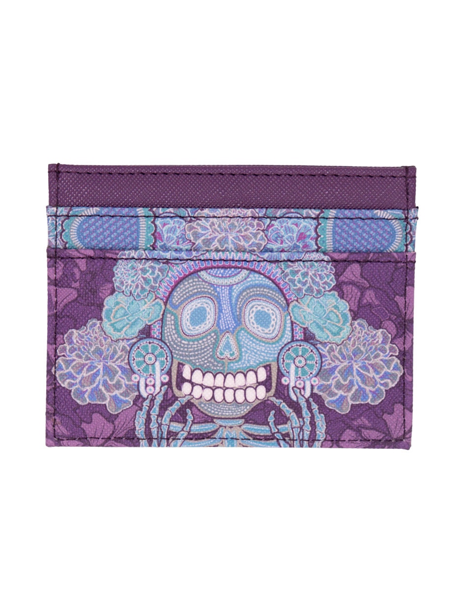 Tarjetero Día de Muertos Catrina para mujer 2