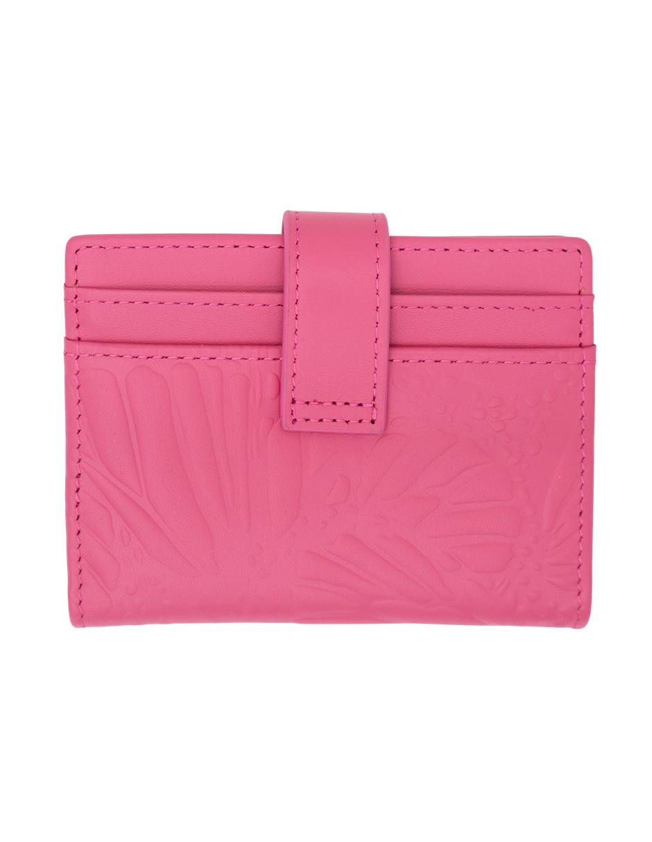 Tarjetero de piel Grabado Mariposa para mujer 6