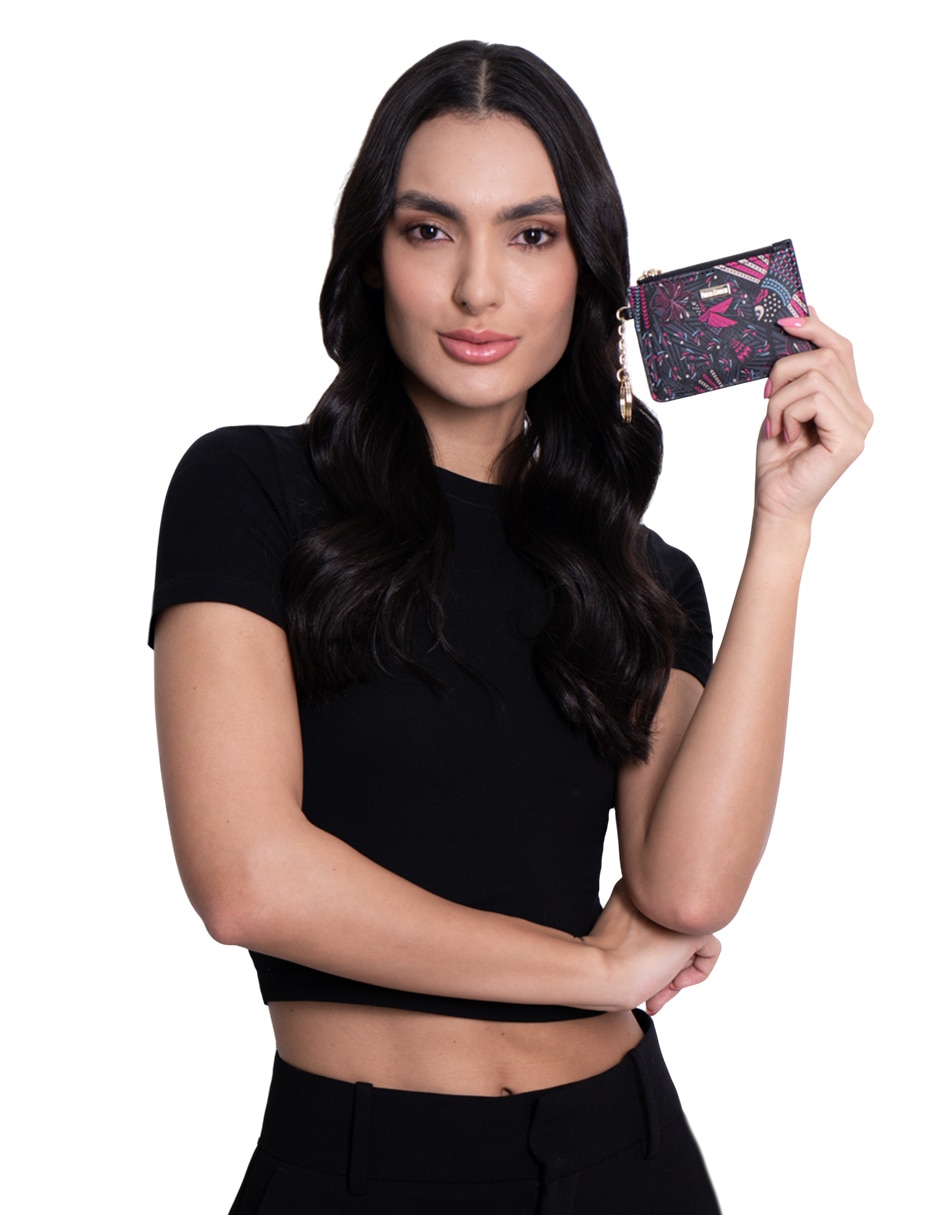 Tarjetero vinil colibrí para mujer 7