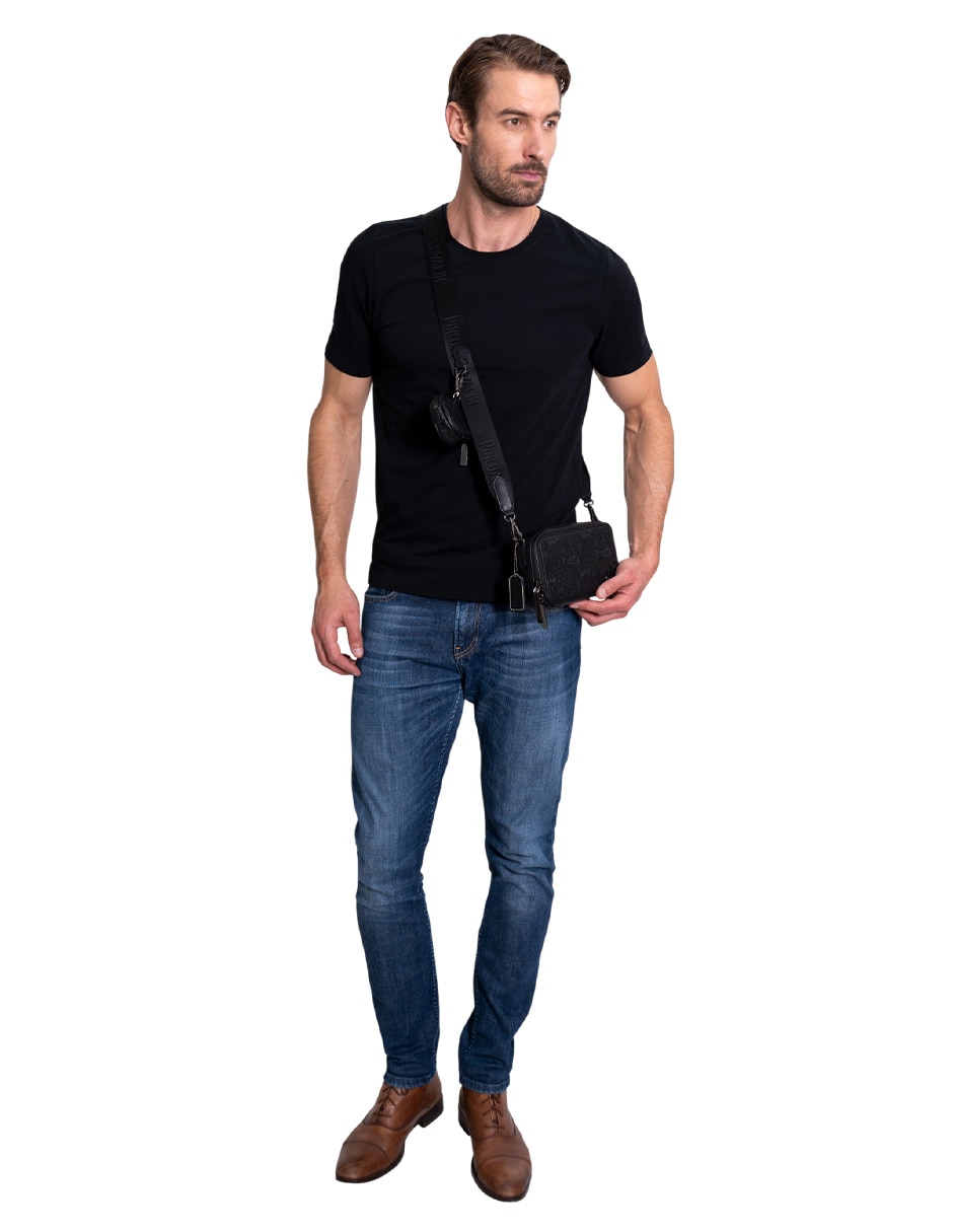 Set bolsa crossbody Tzompantli de piel para hombre 6