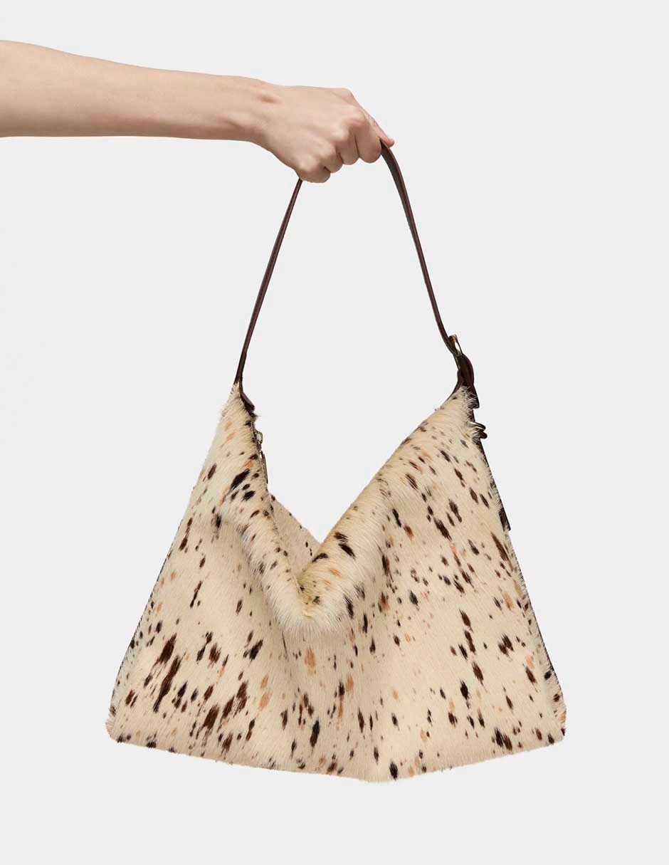 Bolsa Shoulder Fold de piel para mujer 6
