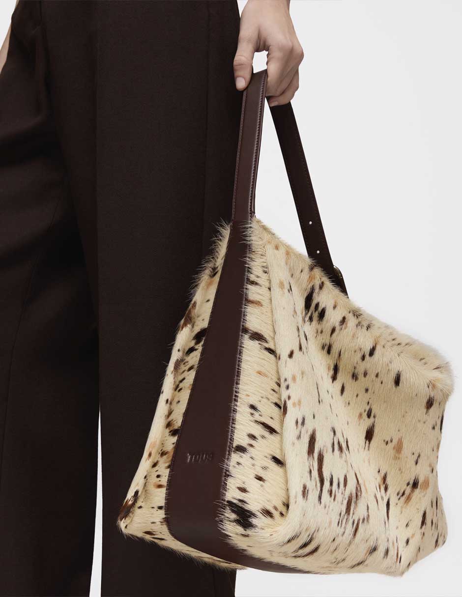 Bolsa Shoulder Fold de piel para mujer 7