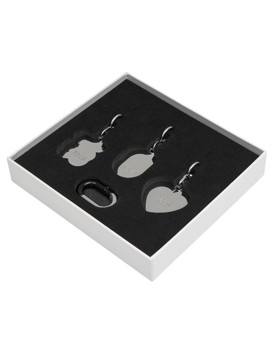Set llavero oso de metal