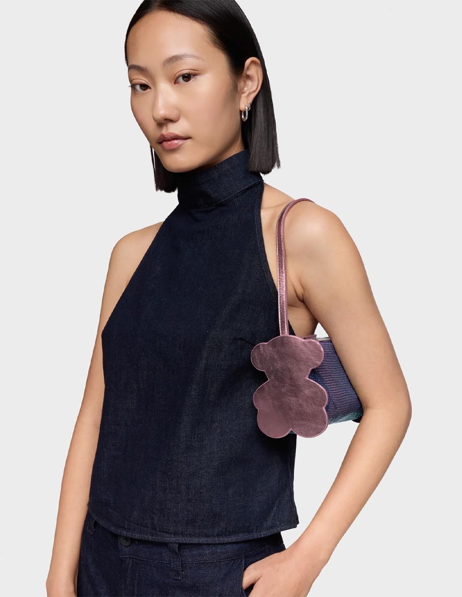 Bolsa shoulder Salsi Oso de piel para mujer 5