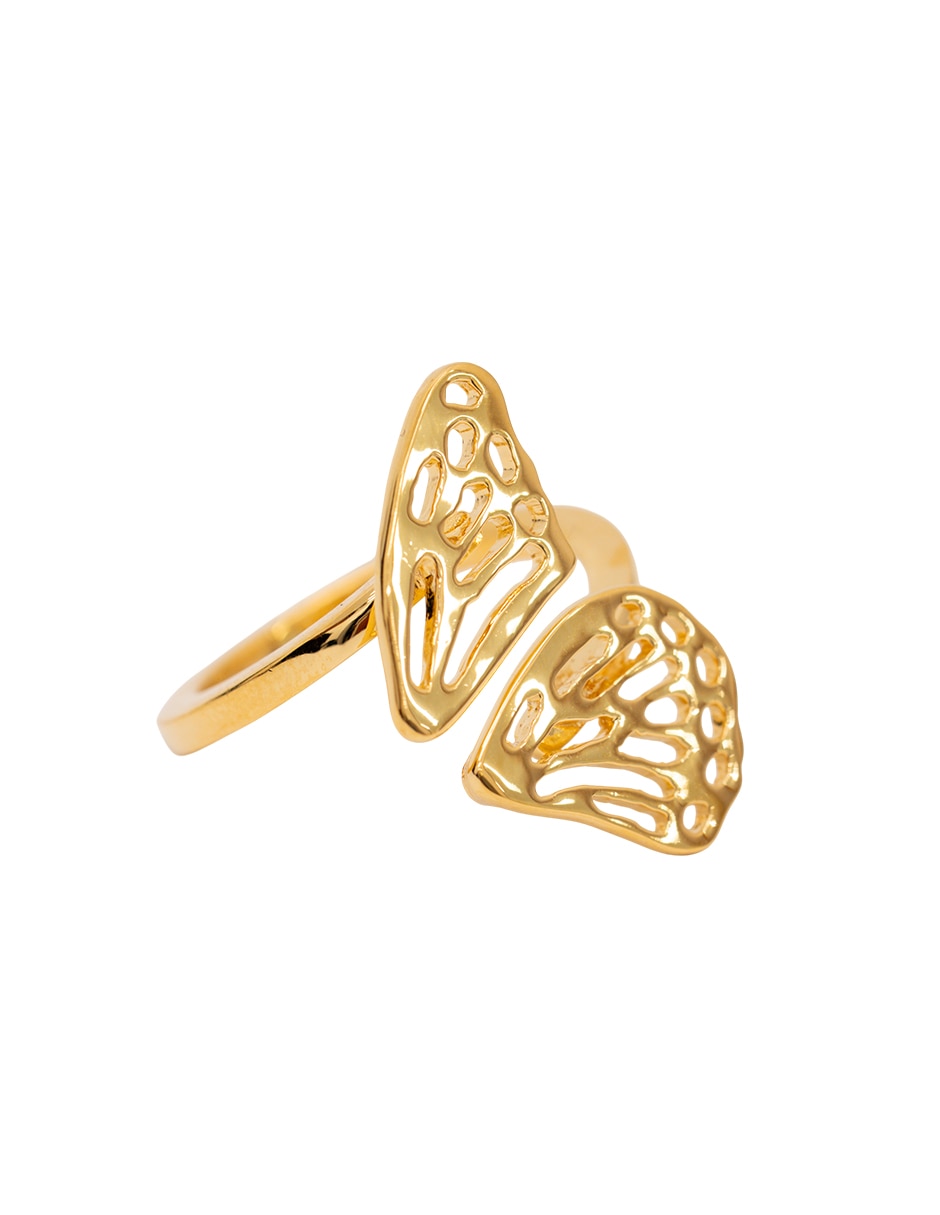 Anillo de mariposa chapa de oro 4