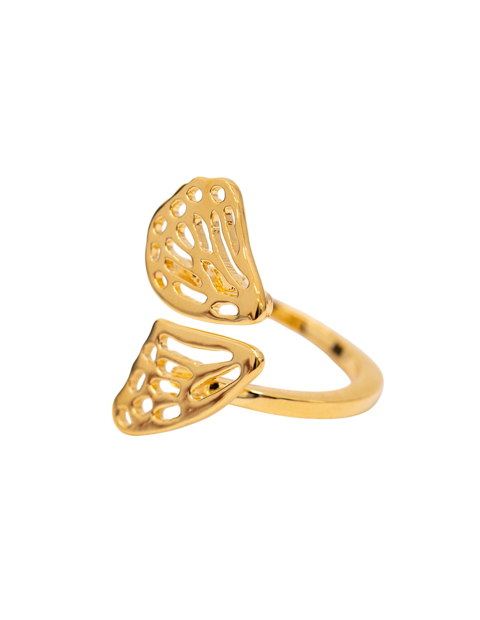 Anillo de mariposa chapa de oro 5