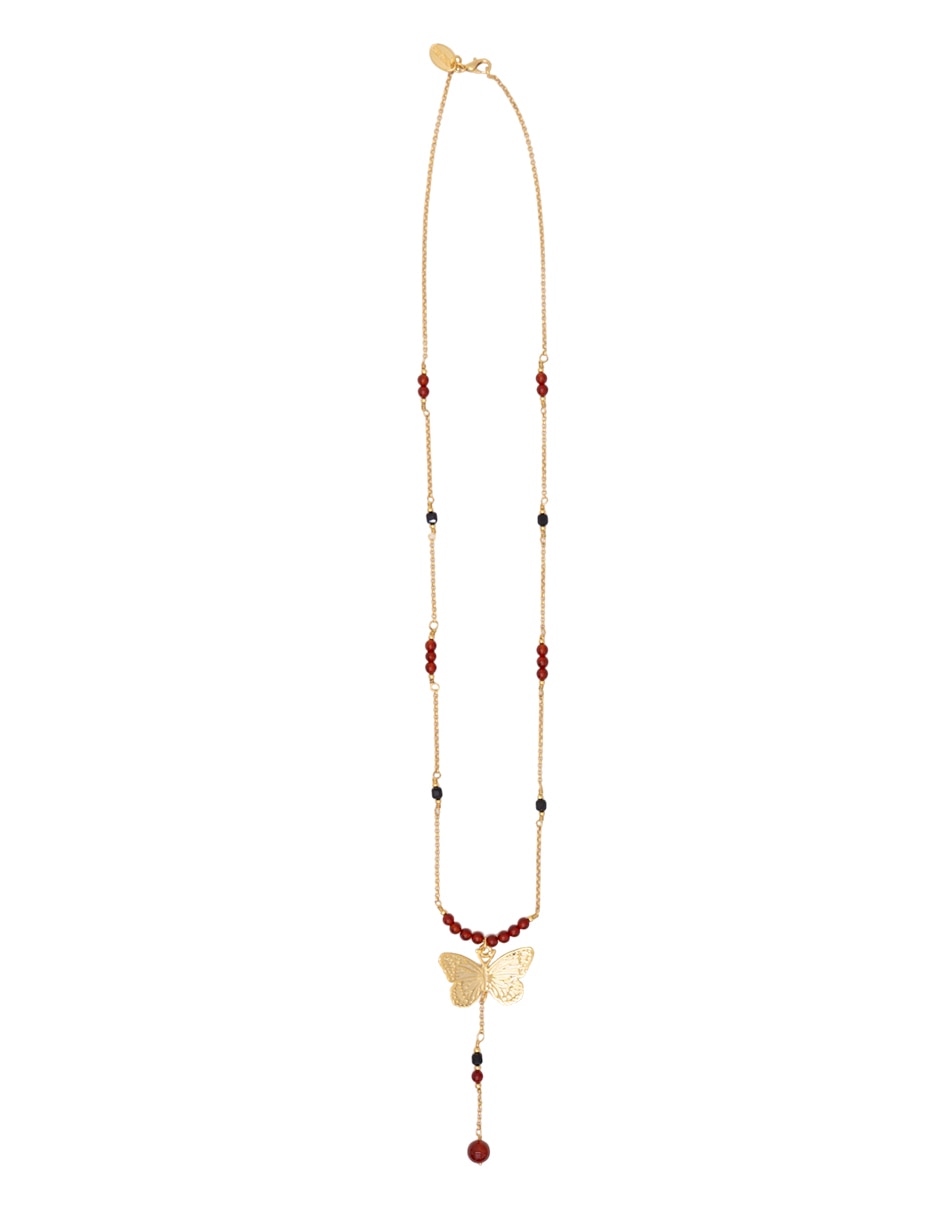 Collar de mariposa chapa de oro 18 K 2
