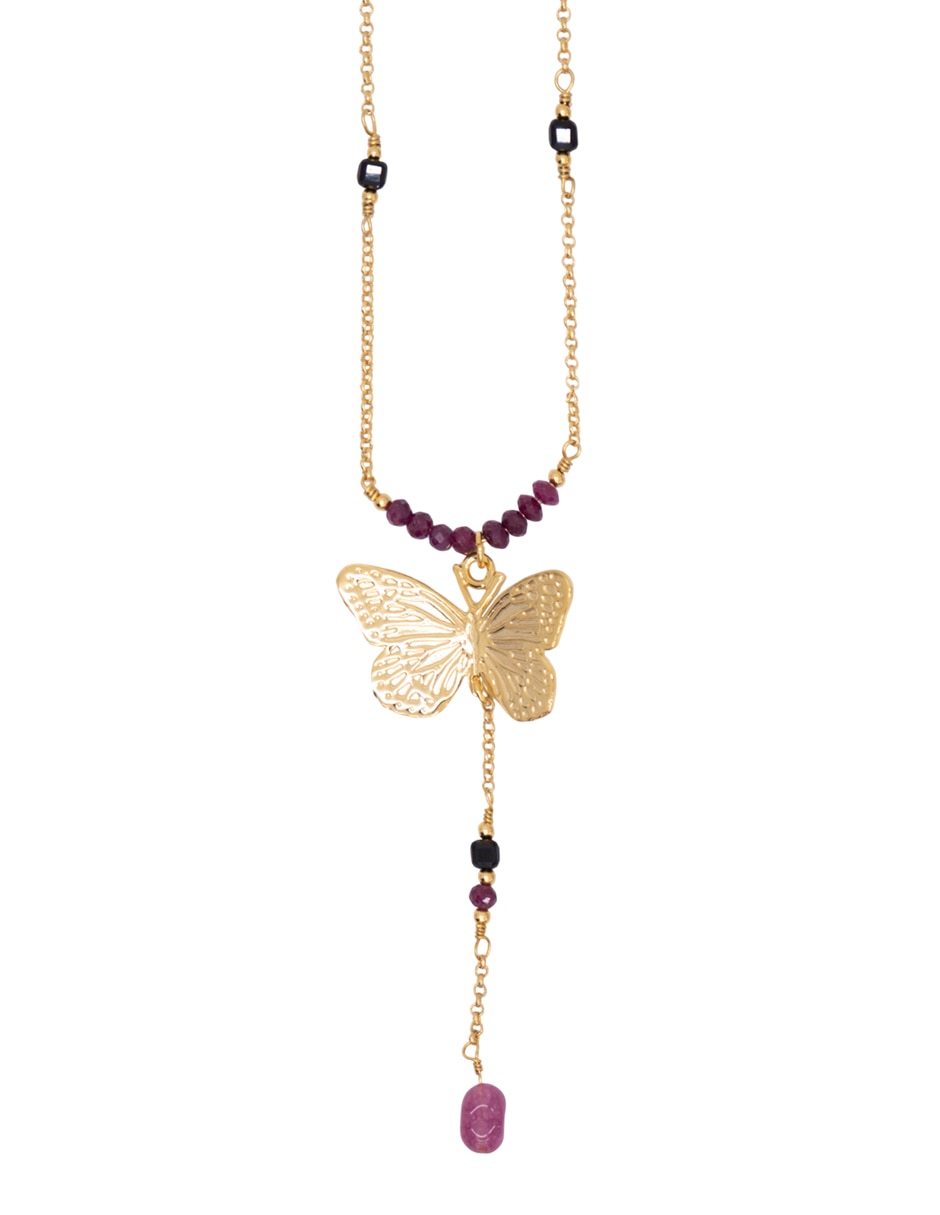 Collar de mariposa 18 K