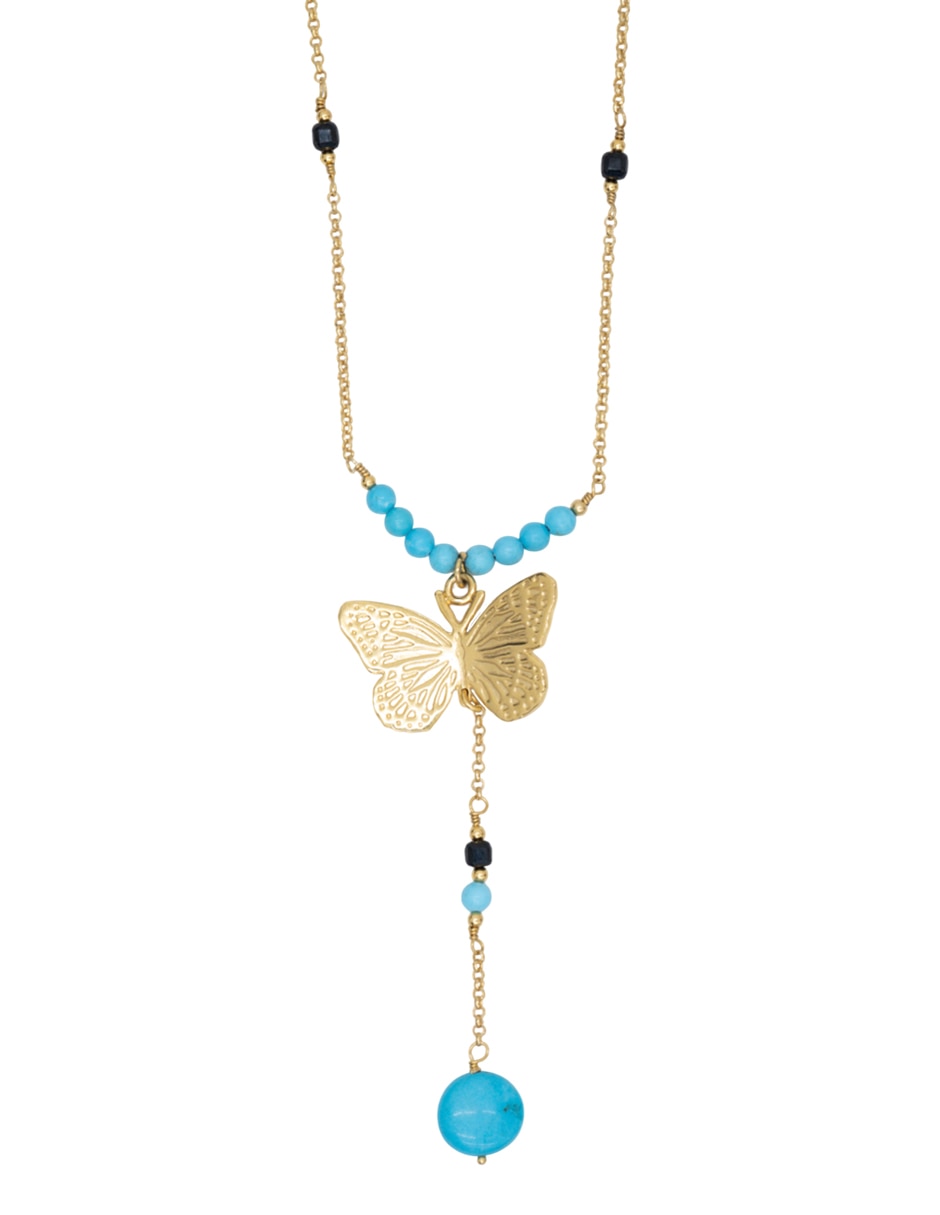 Collar de mariposa 18 K