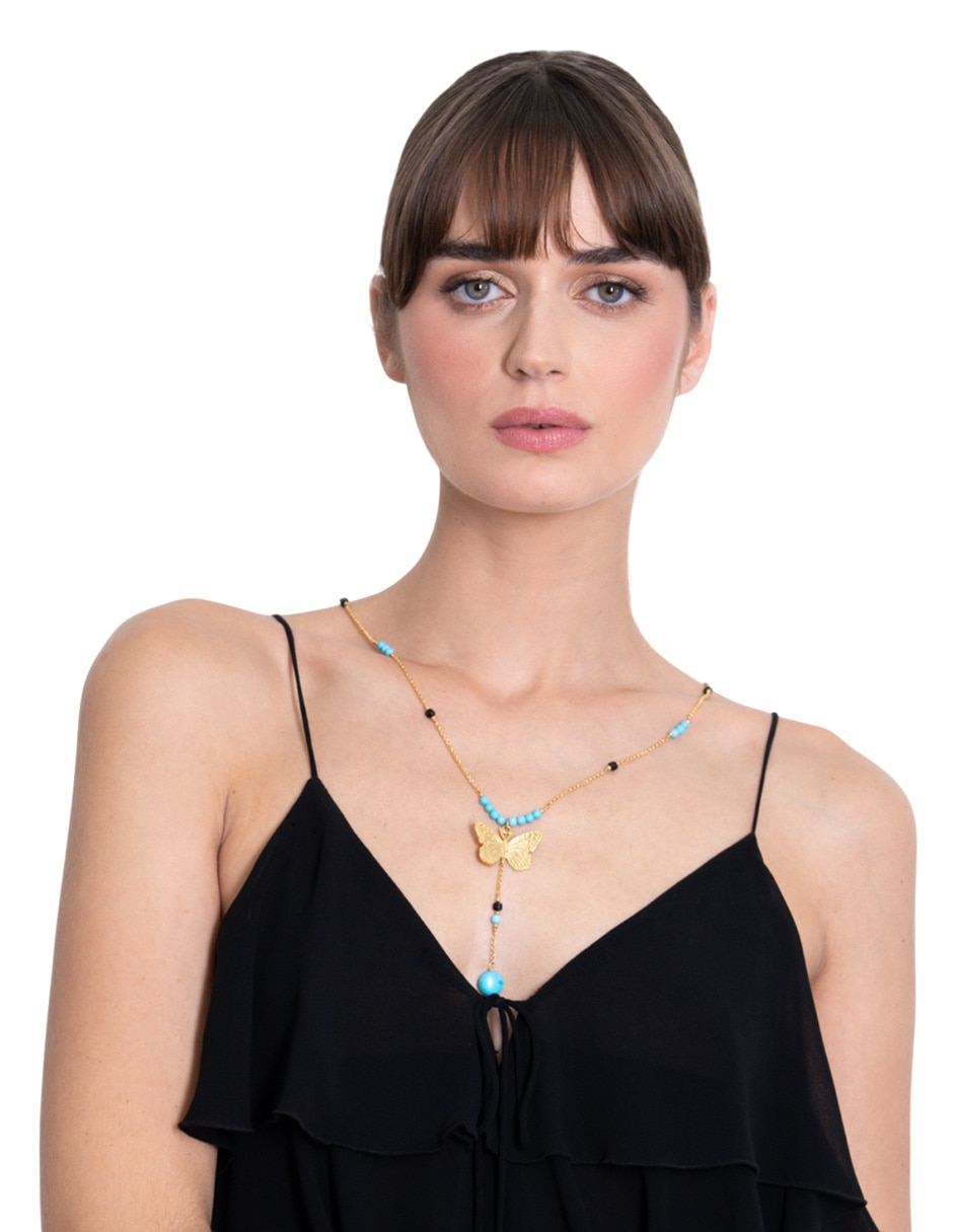 Collar de mariposa 18 K 3