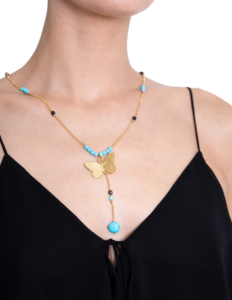 Collar de mariposa 18 K 4