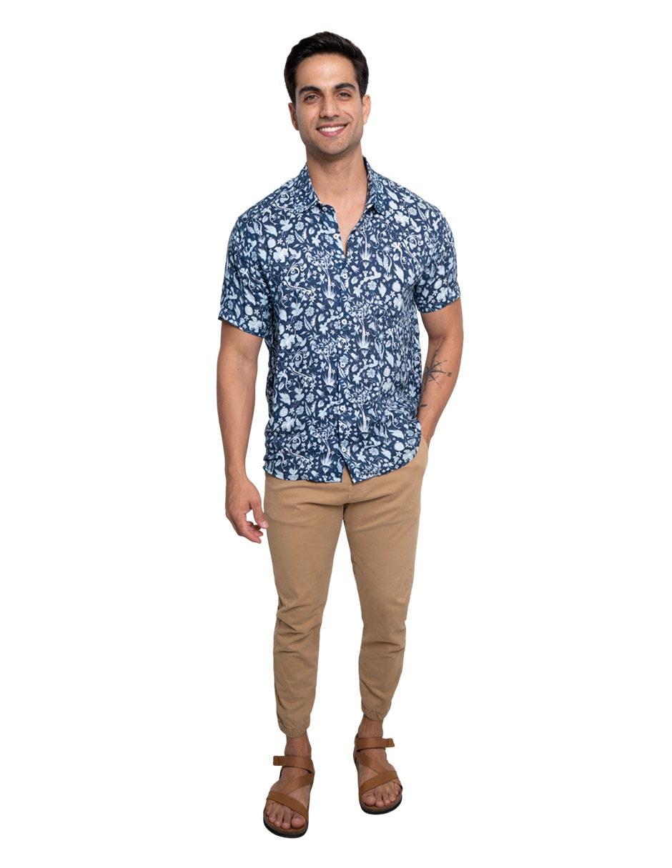Camisa casual manga corta para hombre 2