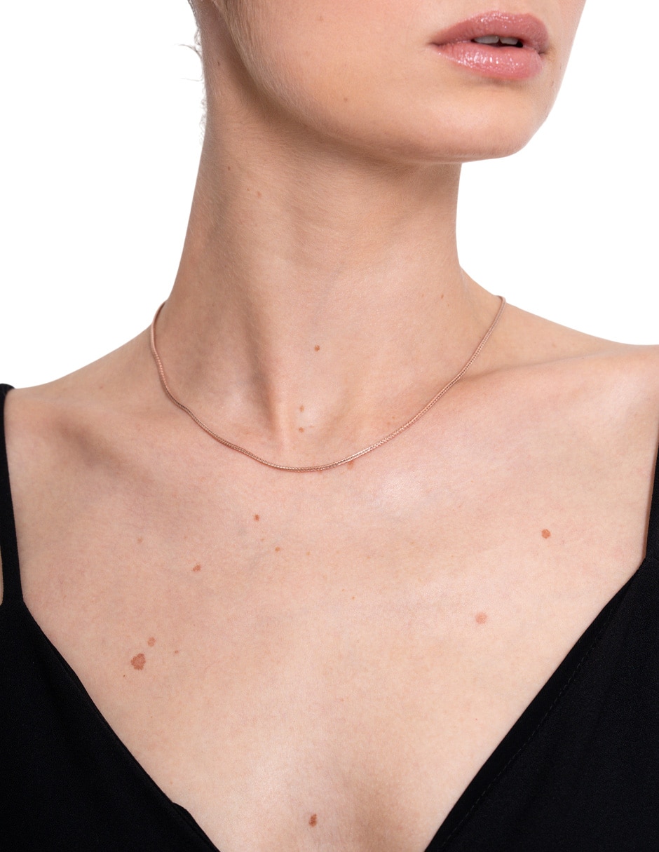 Collar de plata P 925 y 14 K 3