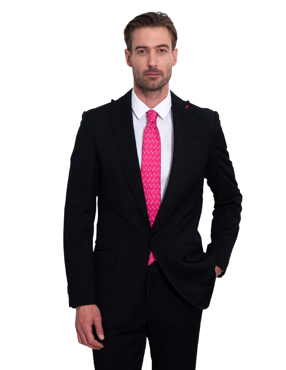 Corbata regular de seda estampada para hombre 4