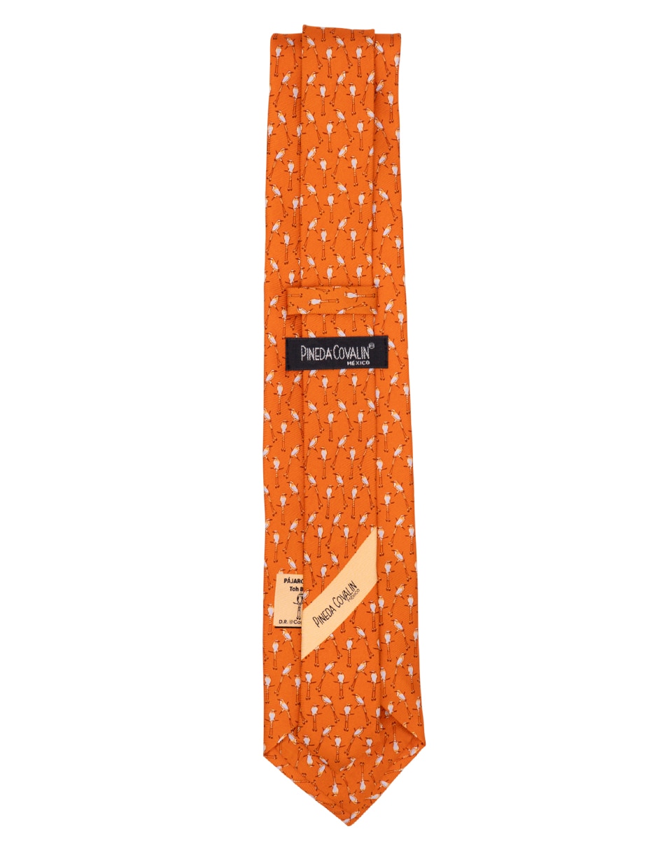 Corbata regular de seda estampada para hombre 2